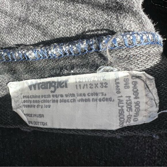 Vintage 90s women’s 12MWZWK black high-rise cowgirl fit jeans 11/12x32 - Picture 5 of 5